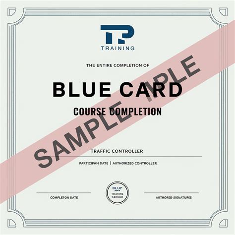 blue card course|online blue card course.